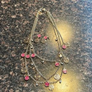 Charming Charlie Necklace & Earrings Set